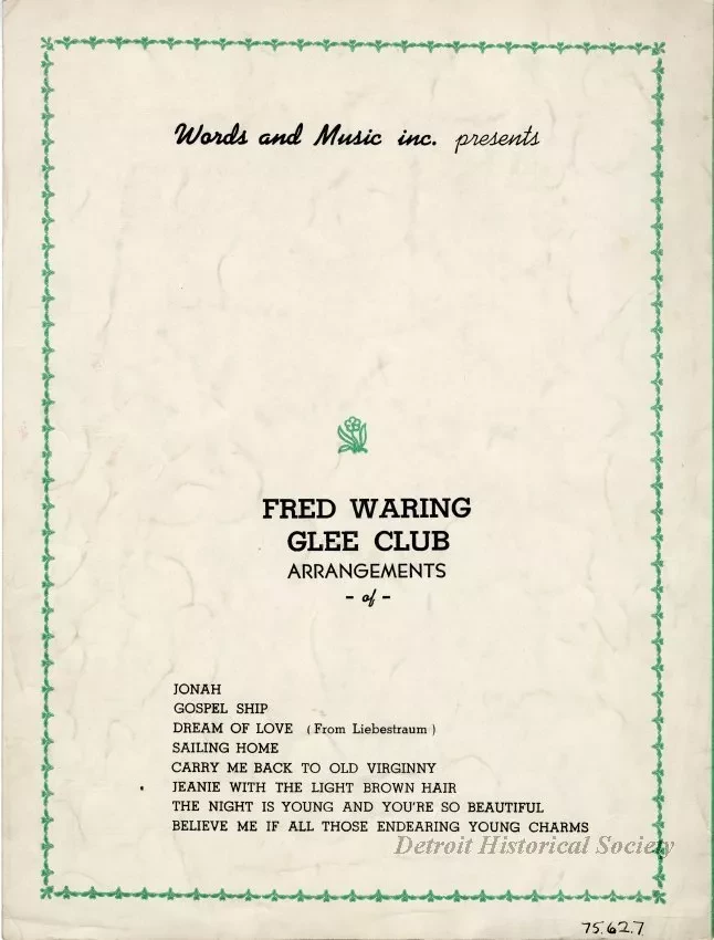 Music, Sheet - Wayne University