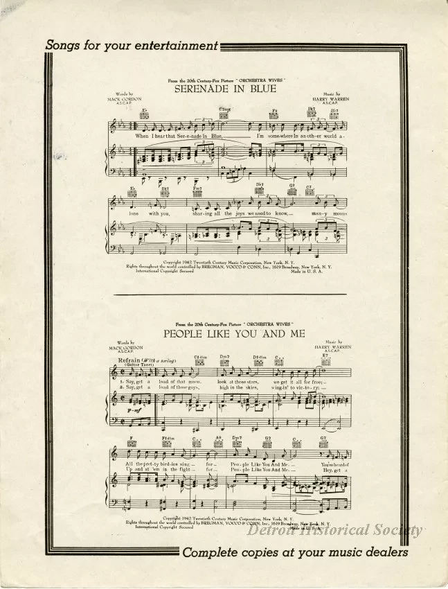Music, Sheet - I've Got a Gal in Kalamazoo
