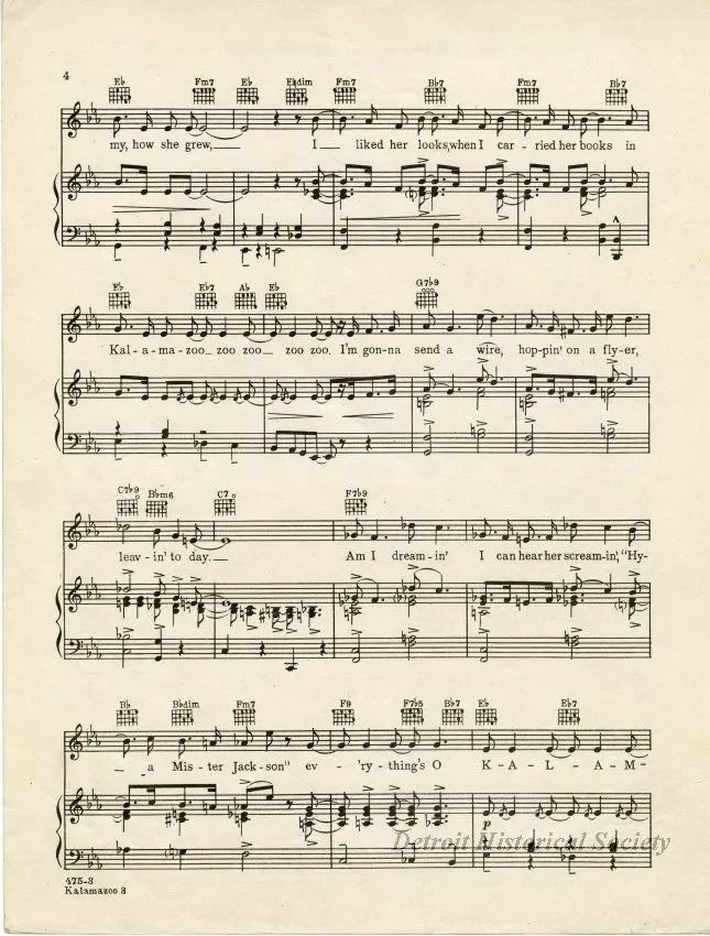 Music, Sheet - I've Got a Gal in Kalamazoo