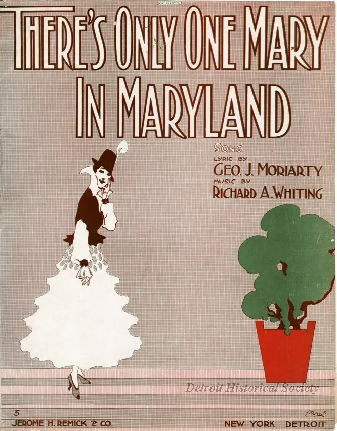 Music, Sheet - There's Only One Mary in Maryland