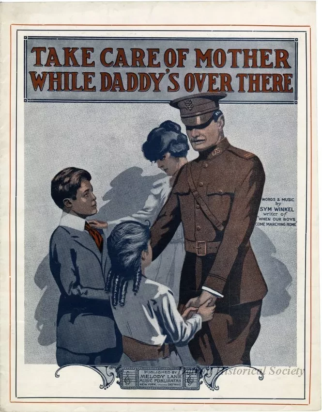 Music, Sheet - Take Care of Mother While Daddy's Over There