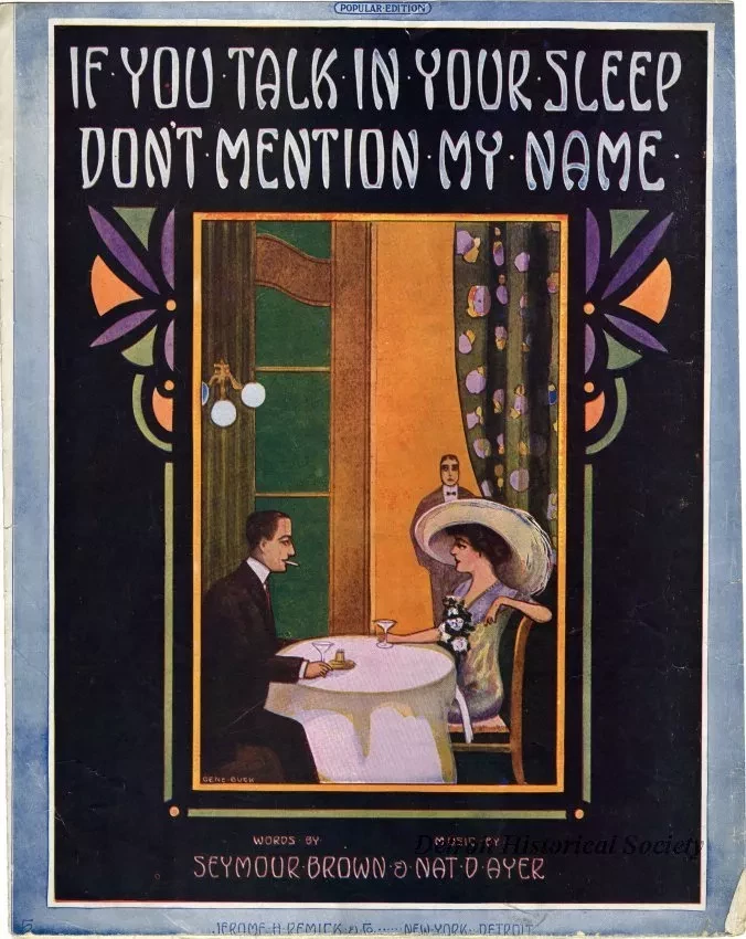 Music, Sheet - If You Talk in Your Sleep Don't Mention My Name