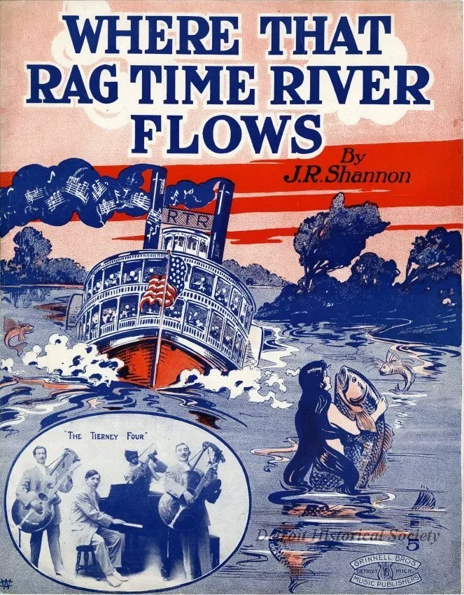 Music, Sheet - Where That Rag Time River Flows