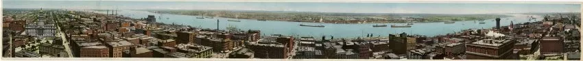 Print - Panorama of Detroit
