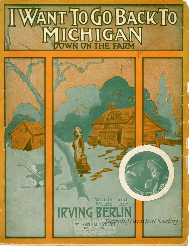 Music, Sheet - I Want to Go Back to Michigan (Down on the Farm)
