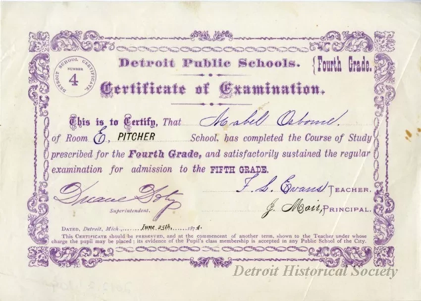 Certificate, Achievement