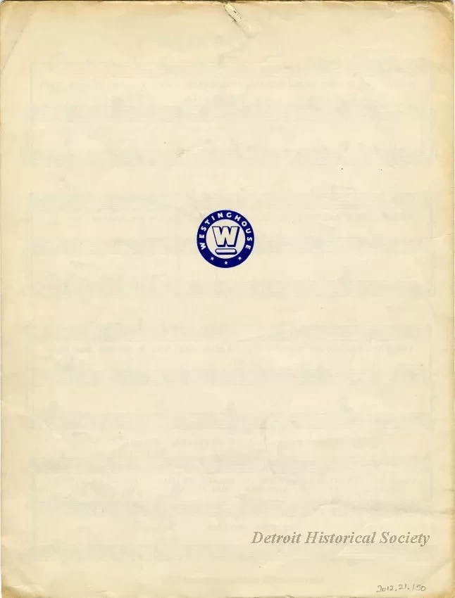 Music, Sheet - Detroit