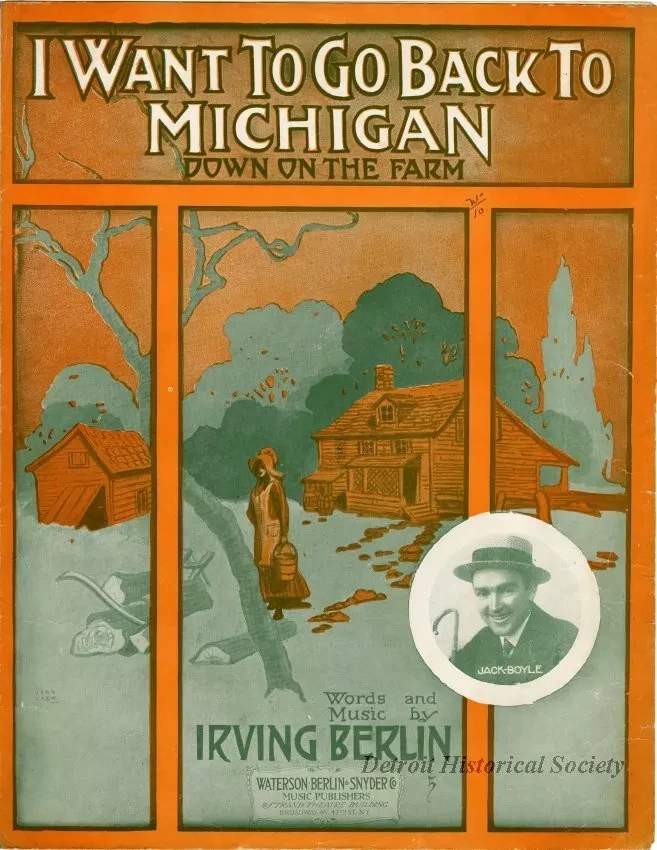 Music, Sheet - I Want to Go Back to Michigan (Down on the Farm)
