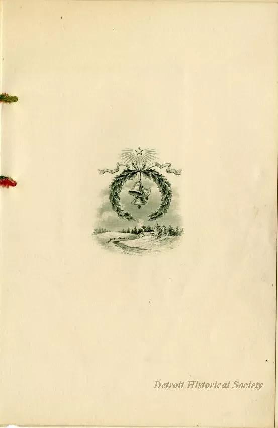 Menu - A Bright and Happy Christmas to you and Good Luck
Hotel Wayne 
Detroit, Mich.
J. R. Hayes, prop.