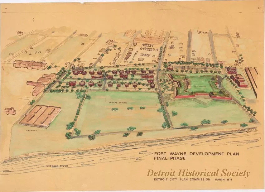 Drawing, Architectural - Fort Wayne Development Plan - Final Phase