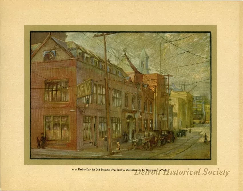 Print - In an Earlier Day the Old Building Was Itself a Showplace of the Newspaper World