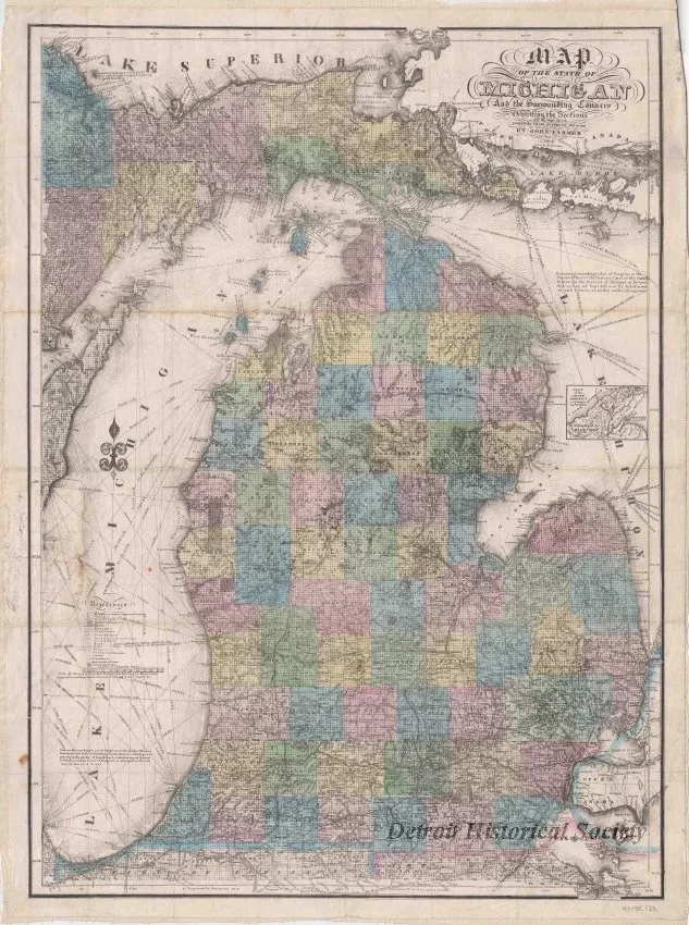 Map - Map of the State of Michigan and the Surrounding Country