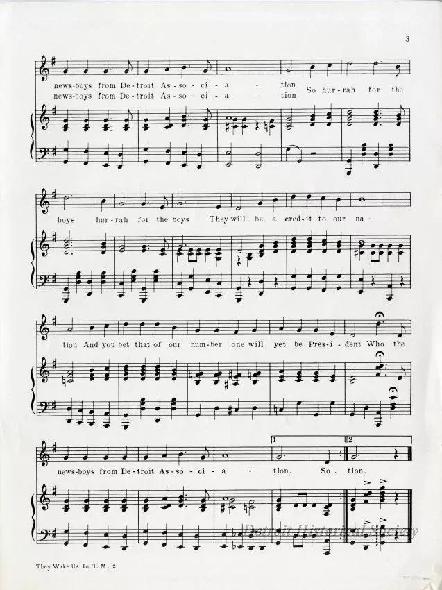 Music, Sheet - They Wake Us in the Morning