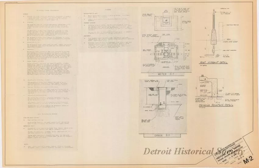 Blueprint - Historic Fort Wayne Parade Ground Construction