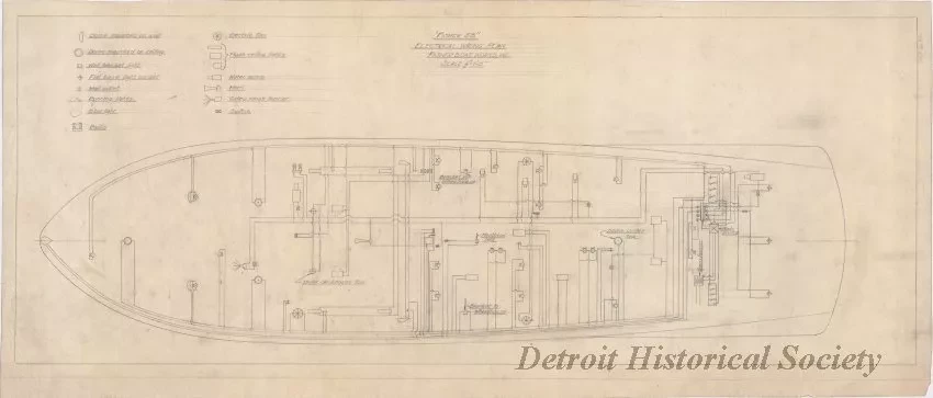 Drawing, Technical - Fisher 58,
Electrical Wiring Plan