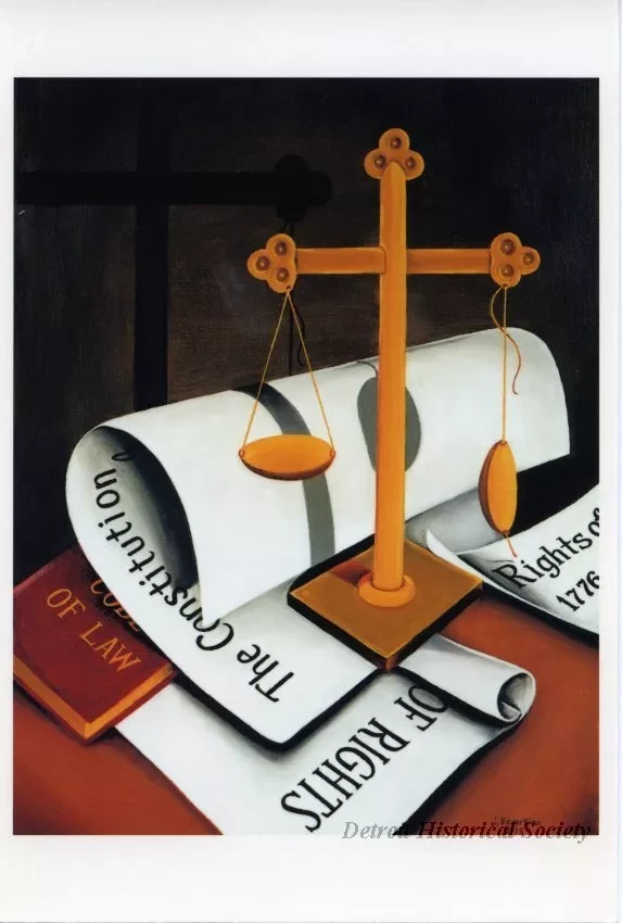 Postcard - Double Cross of Justice