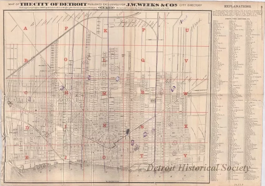 Map - Map of the City of Detroit