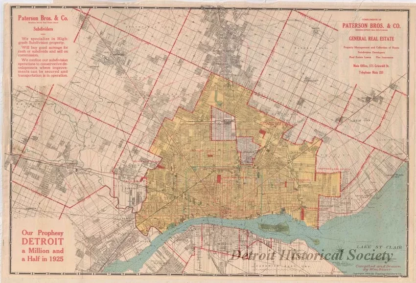 Map - Topping-Sanders Company
[Map of Detroit and Eastern Wayne County]
