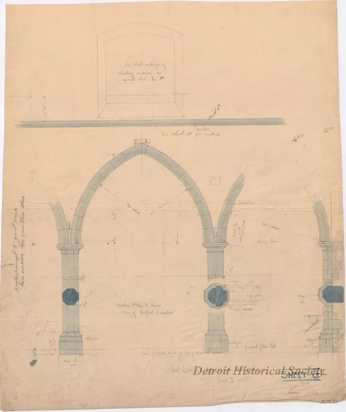 Drawing, Architectural - Sheet G
[Trinity Epipscopal Church]