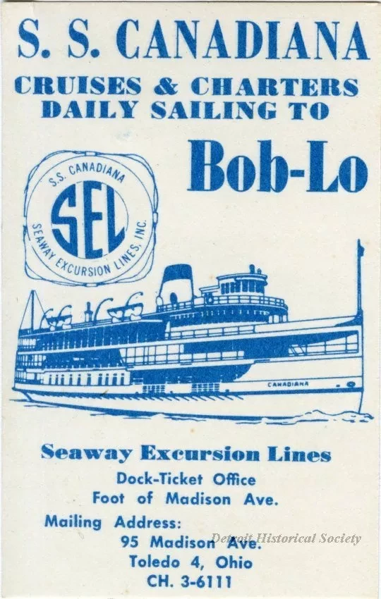 Schedule - S.S. Canadiana