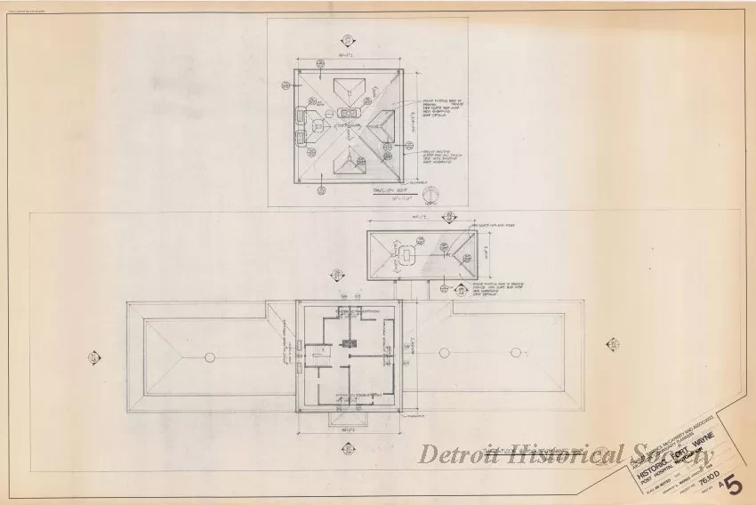 Blueprint - Historic Fort Wayne,
Post Hospital Restoration