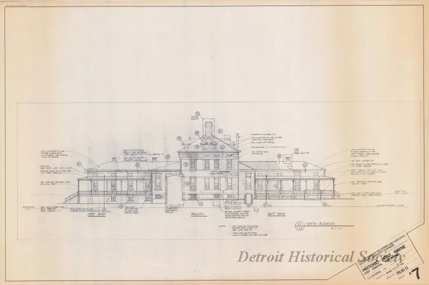 Blueprint - Historic Fort Wayne,
Post Hospital Restoration