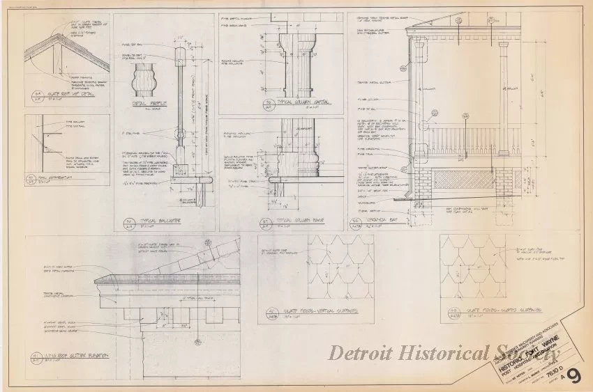 Blueprint - Historic Fort Wayne,
Post Hospital Restoration
