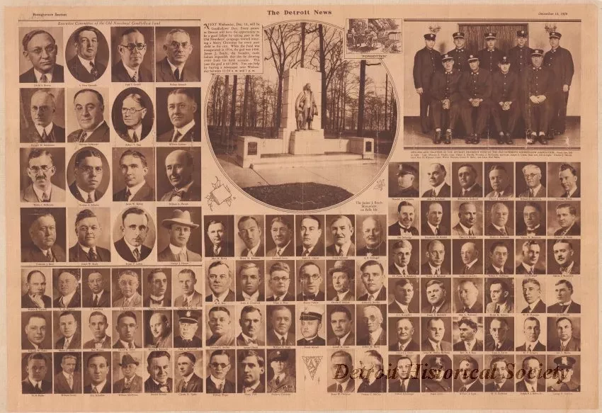 Poster - The Detroit News,
Old Newsboys' Goodfellow Fund