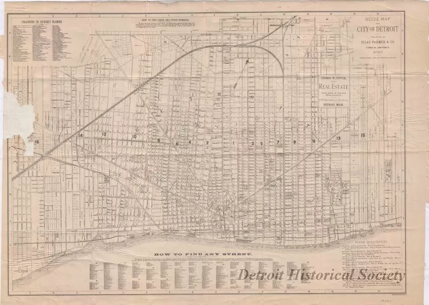 Map - Guide Map of the City of Detroit