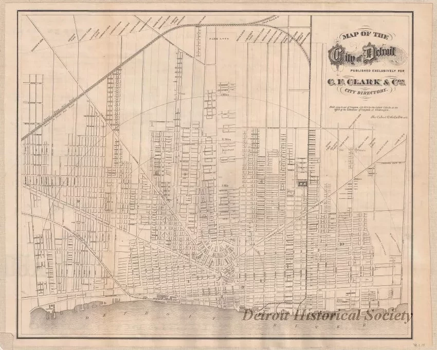 Map - Map of the City of Detroit
