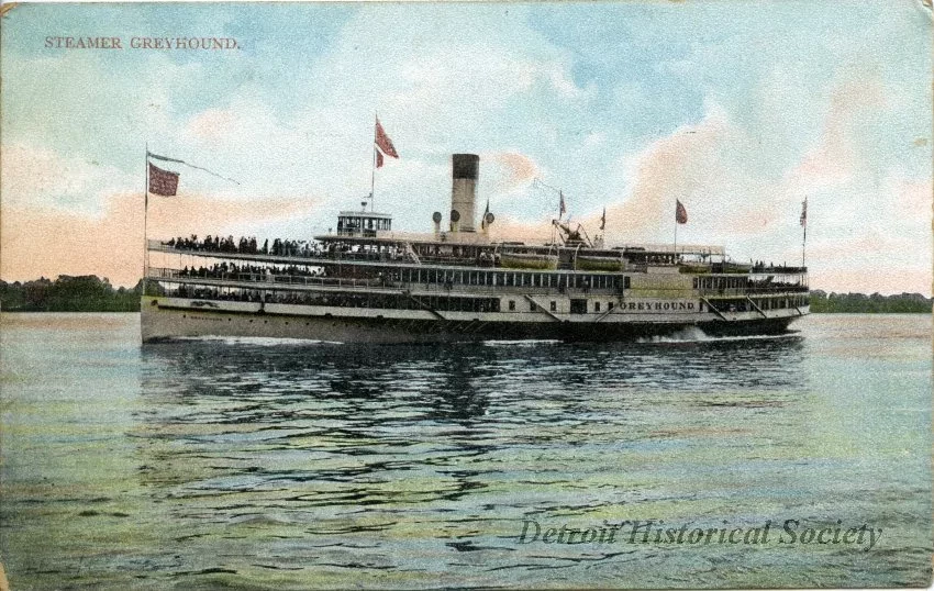 Postcard - Steamer Greyhound