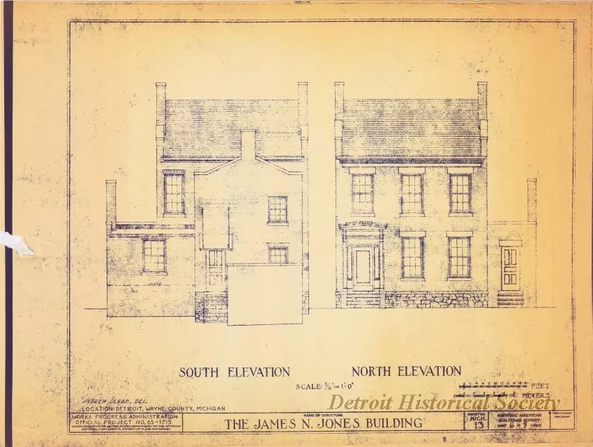 Blueprint - The James N. Jones Building [Moross House]