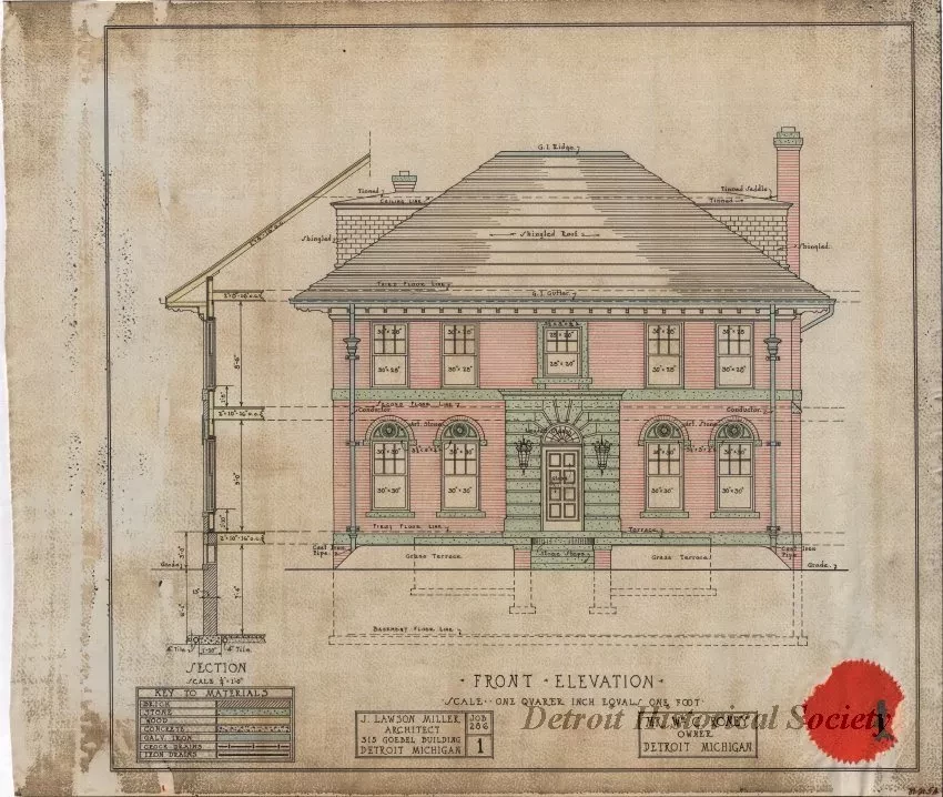 Drawing, Architectural - Front Elevation
