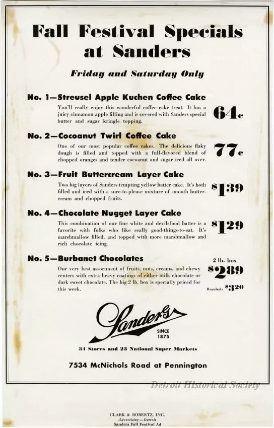 Proof, Printing - Sanders Fall Festival Ad