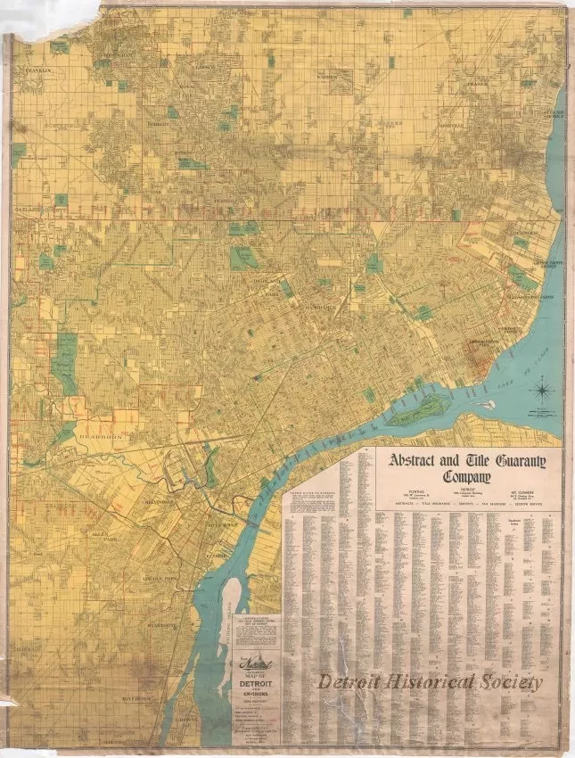 Map - Map of Detroit and Environs