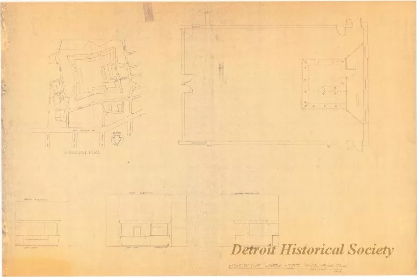 Blueprint - Interpretive Center - Fort Wayne - Floor Plan