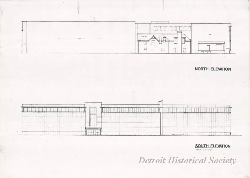 Drawing, Architectural - North Elevation,
South Elevation