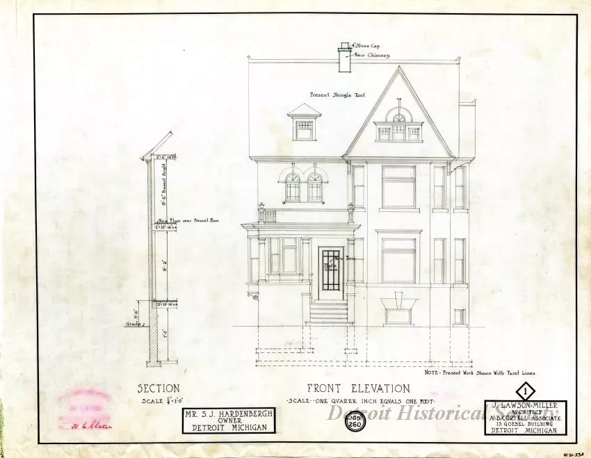 Drawing, Architectural - Front Elevation