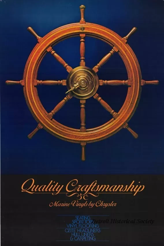 Poster - Quality Craftsmanship - Marine Vinyls by Chrysler