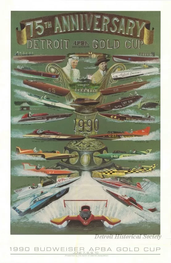 Poster - 75th Anniversary - Detroit APBA Gold Cup