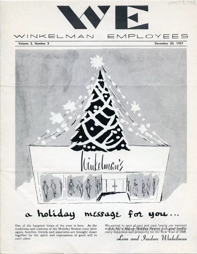 Newsletter - WE Winkelman Employees, Vol. 2, No. 3
December 20, 1957