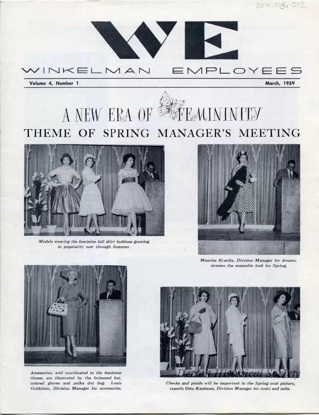 Newsletter - WE Winkelman Employees, Vol. 4, No. 1
March, 1959