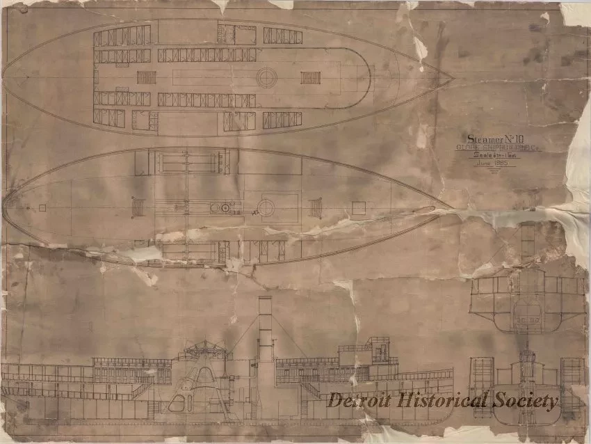 Drawing, Technical - Steamer No. 10
[SS Darius Cole]