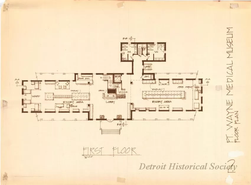 Blueprint - Ft. Wayne Medical Museum,
Floor Plan