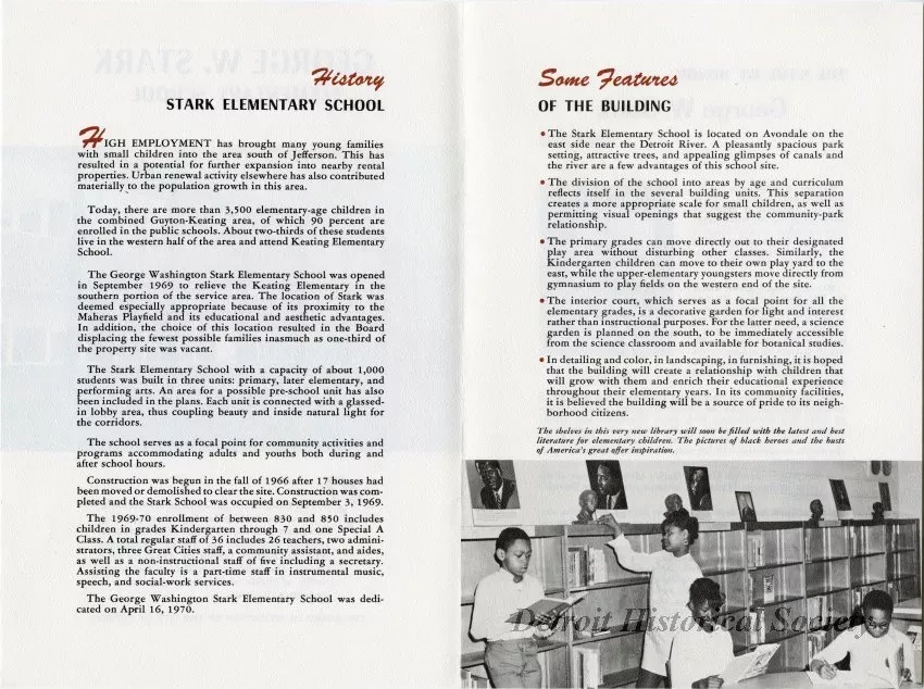 Brochure - George W. Stark Elementary School