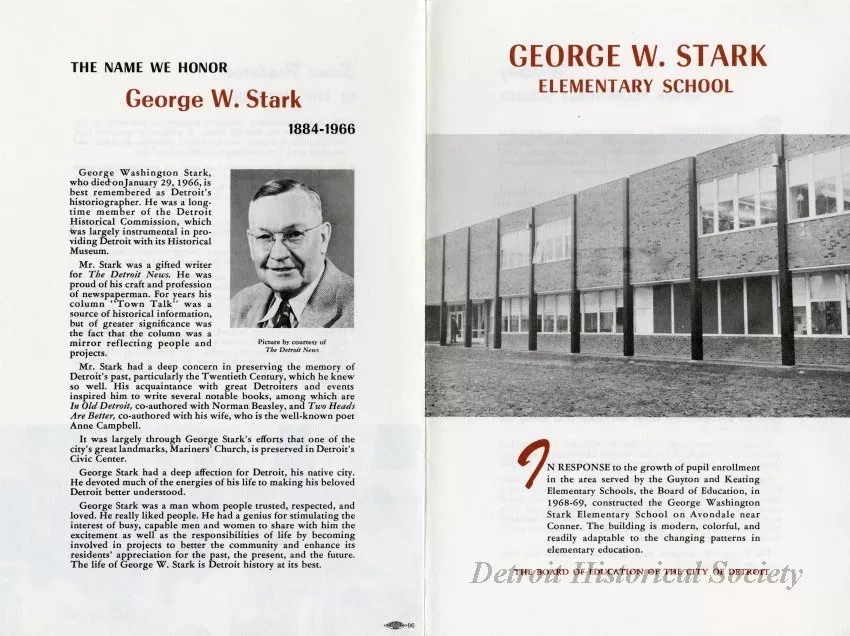 Brochure - George W. Stark Elementary School