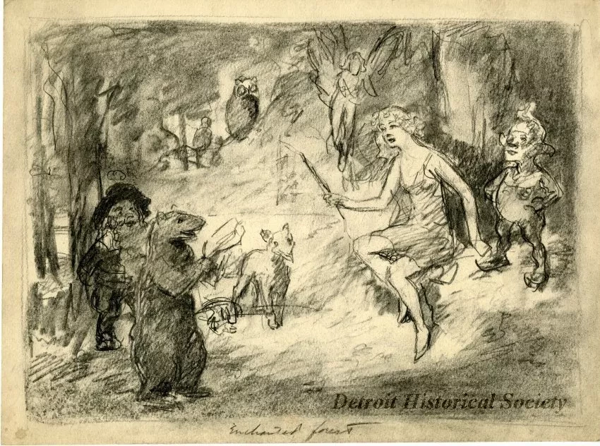 Drawing - Enchanted Forest