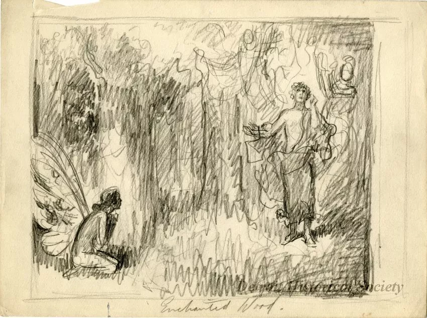 Drawing - Enchanted Wood
