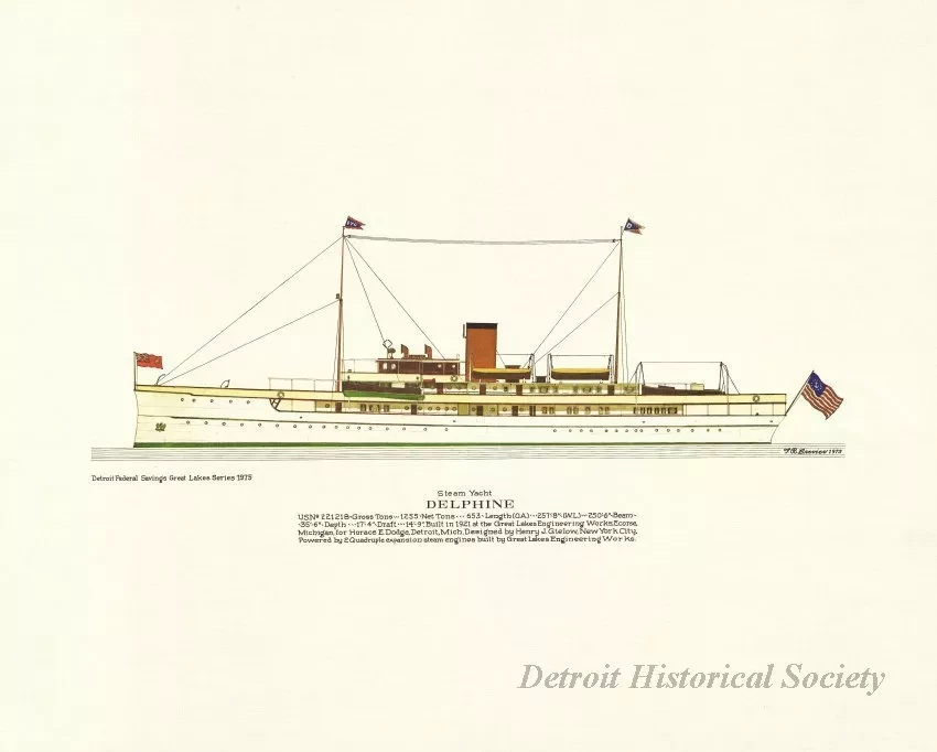 Print - Steam Yacht Delphine
