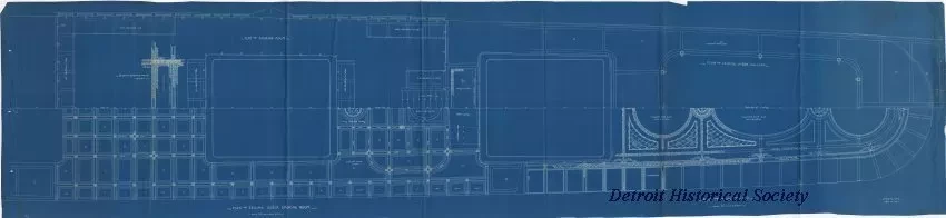 Blueprint - Plan of Ceiling Under Smoking Room,
Plan of Main Ceiling